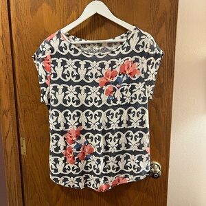 LOFT Floral Short Sleeve Tee